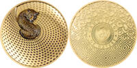 Palau 20 Dollars LEOPARD Camouflage of Nature Gilded 5 Oz Silver Coin 20$ Palau 2024 -