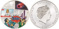 Cook Islands 5 Dollars TENHAM Meteorite Impacts 1 Oz Silver Coin 5$ Cook Islands 2023 -
