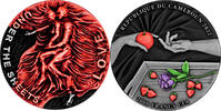 Cameroon 2000 Francs LOVE Under the Sheets Color Edition 2 Oz Silver Coin 2000 Francs Cameroon 2022 -