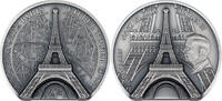 Cook Islands 10 Dollars EIFFEL TOWER Historical Monuments 2 Oz Silver Coin 10$ Cook Islands 2024 -