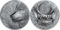 Mongolia 1000 Togrog MYSTIC WOLF Black Proof 2 Oz Silver Coin 1000 Togrog Mongolia 2021