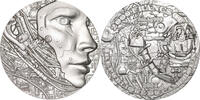 Cameroon 2000 Francs EXPERIENCE THE FUTURE WITH AI 2 Oz Moneta Argento 2000 Francs Cameroon 2024 -