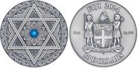 Fiji 10 Dollars JEWISH Mandala Art 3 Oz Silver Coin 10$ Fiji 2024 -
