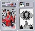 Cook Islands 1 Dollar RIC FLAIR Legends Graded NGCX PL10 Silver Coin 1$ Cook Islands 2023 -