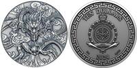 Niue 10 Dollars CHINESE DRAGON ART Antiqued 5 Oz Silver Coin 10$ Niue 2024 -