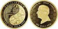 Niue 100 Dollars EQUILIBRIUM 1 Oz Gold Coin 100$ Tokelau 2024 PL