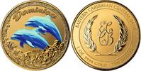 10 Dollars DOMINICA DOLPHIN 1 Oz Gold Coin 10$ Eastern Caribbean 2023 PP