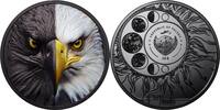 Palau 20 Dollars BALD EAGLE Day and Night 3 Oz Silver Coin 20$ Palau 2024 -