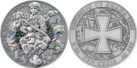 Cameroon 10 Cedis UKRAINE BATTLE HARDENED 2.0 2 Oz Silver Coin 10 Cedis Ghana 2025 -