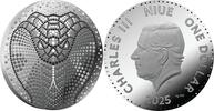 Niue 1 Dollar SNAKE Lunar Year 1/2 Oz Silver Coin 1$ Niue 2025 -