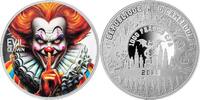 Cameroon 1000 Francs EVIL CLOWN Urban Legends 1 Oz Silver Coin 1000 Francs Cameroon 2025 -