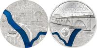 Palau 20 Dollars WASHINGTON Tiffany Art Metropolis 3 Oz Silver Coin 20$ Palau 2025 -