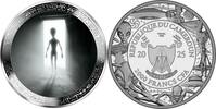Cameroon 2000 Francs ALIEN IN DOOROPENING We are not Alone 2 Oz Silver Coin 2000 Francs Cameroon 2025 -