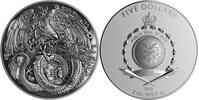 Niue 5 Dollars PHOENIX AND DRAGON 2 Oz Silver Coin 5$ Niue 2025 -