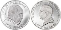 Cook Islands 5 Dollars IN MEMORIAM POPE FRANCIS 1 Oz Silver Coin 5$ Cook Islands 2025 -