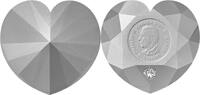 Canada 50 Dollars HEART DIAMOND Shaped Silver Coin 50$ Canada 2025 -