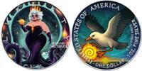 United States 1 Dollar DARK SEA QUEEN Queens of Darkness 1 Oz Silver Coin 1$ USA 2025 -