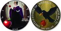 United States 1 Dollar APPLE OF DEATH Queens of Darkness 1 Oz Silver Coin 1$ USA 2025 -