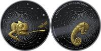 1000 Francs 2025 Cameroon CHAMELEON Numiversum Herpeton Ruthenium Dark Gilded 1 Oz Silver Coin 1000 Francs Cameroon 2025 PP
