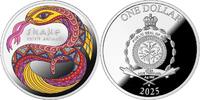 Niue 1 Dollar SNAKE Spirit Animals Silver Coin 1$ Niue 2025 -