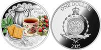 Niue 1 Dollar TIME FOR TEA Silver Coin 1$ Niue 2025 -