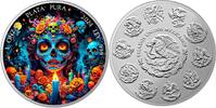 Mexico DIA DE LOS MUERTOS Nightmare Libertad 1 Oz Silver Coin Mexico 2024 -