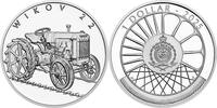 Niue 1 Dollar TRACTOR WIKOV 22 On Wheels 1 Oz Silver Coin 1$ Niue 2023 -