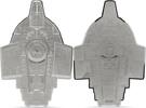 Niue 5 Dollars U.S.S. DEFIANT NX-74205 Star Trek Ships 3 Oz Silver Coin 5$ Niue 2025 -