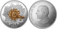 Canada 50 Dollars GOLDFINCH AND THE BLOOM 5 Oz Silver Coin 50$ Canada 2025 -