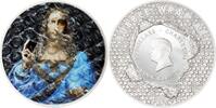 Cook Islands 20 Dollars SALVATOR MUNDI Bubble Wrap Art 3 Oz Silver Coin 20$ Cook Islands 2025 -