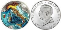 Cook Islands 10 Dollars REPUBBLICA ITALIANA 2 Oz Silver Coin 10$ Cook Islands 2025 -