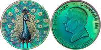 Cook Islands 5 Dollars PEACOCK Spectrum 1 Oz Silver Coin 5$ Cook Islands 2025 -