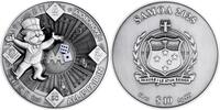 Samoa 10 Dollars MONOPOLY 90th Anniversary 10 Oz Silver Coin 10$ Samoa 2025 -
