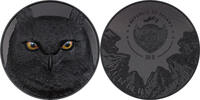 Palau 20 Dollars EAGLE OWL Hunters by Night 5 Oz Silver Coin 20$ Palau 2021 -