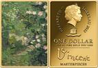 Tokelau 1 Dollar ROSEBUSH Vincent Masterpieces Van Gogh 1/500 Oz Gold Coin 1$ Tokelau 2022 -