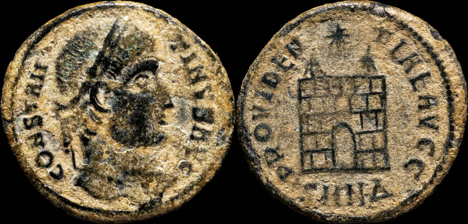 Roman Republic Constantine I PROVIDENTIAE AVGG, 19 mm / 2