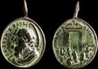 RELIGIOUS MEDALS  Religious medal Roman Jubilee 1700, 30x20mm. ss