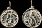 RELIGIOUS MEDALS  Religious Medal XVI-XVII centuries - N.S. CARMEN/ S. ANDRES (1625) - 21x14 mm. ss
