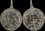 RELIGIOUS MEDALS  Religious medal XVI-XVII centuries, San Antonio Padua - 37x26 mm. ss