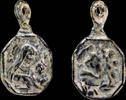 RELIGIOUS MEDALS  Religious medal XVI-XVII centuries, 20x11 mm. ss