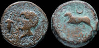 IBERIAN PUNIC REPUBLICAN Spain - Oripense, Dos Hermanas (Sevilla) Ae As - 31 mm / 21.87 gr.   ss