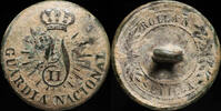 BUTTONS MILITARY  Button Spanish, Guardia Nacional Isabel II - 22 mm. ss