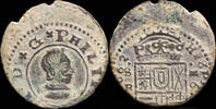 SPANISH MONARCHY  1662, 16 Maravedis Philips IV, Sevilla Mint - 25 mm / 3.85 gr. ss