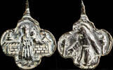 RELIGIOUS MEDALS  Religious Medal XVI-XVII, Siglos XVI-XVII, S. Francisco / V. Loreto - 21x17 mm ss