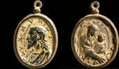 RELIGIOUS MEDALS Medal XVI-XVII centuries, Salvator Mundi / Sta. Maria la Mayor - 33x22 mm. -