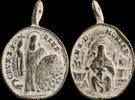 RELIGIOUS MEDALS Medal XVI-XVIII centuries, V. Monserrat / St. Benedictine - 30x20 mm. -