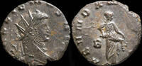 Roman Empire Gallienus Antoninianus - ABVNDANTIA AVG - 17 mm / 2.23 gr. -