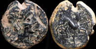 IBERIAN PUNIC REPUBLICAN  Ancient Hispania - Castulo, Cazlona (Jaen), Ae As - 25 mm / 12.83 gr. ss