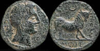 IBERIAN PUNIC REPUBLICAN Ancient Hispania - Castulo, Cazlona (Jaén) Ae Semis - 22 mm / 9.08 gr. -