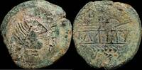 IBERIAN PUNIC REPUBLICAN Ancient Hispania - Obulco, Porcuna (Jaen) Ae As - 30 mm / 15.99 gr.   ss